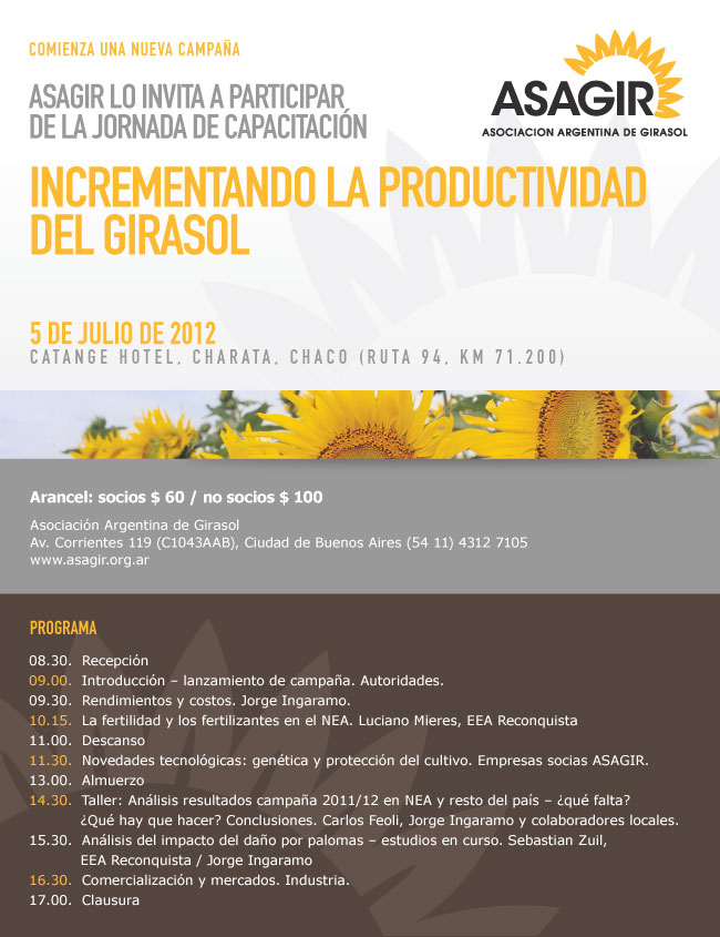 Jornada de actualizacin en girasol en Charata