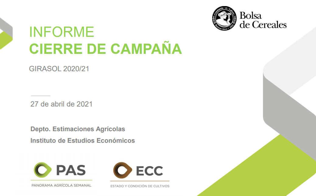 ltimo Informe de Cierre de Campaa n 11: Girasol 2020/21